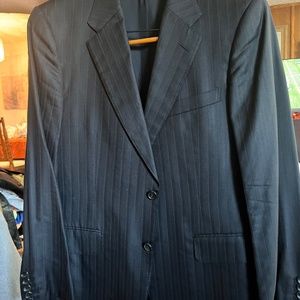 Men's Gucci black pinstripe blazer 52R